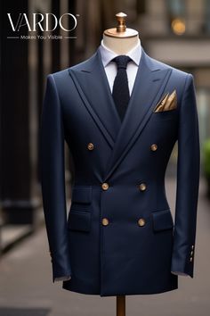 >>ORIGINAL ARTWORK AND CONTENT, PLEASE DO NOT COPY<< Navy Blue Double Breasted Tuxedo Wedding Suits for men - bespoke wedding suit - formal fashion suit- Classic fit Elevate your style quotient with our Men's Navy Blue Double-Breasted Suit. Designed for the modern man who values both tradition and trends, this suit embodies sophistication and power. Every stitch speaks of precision, ensuring an impeccable fit that accentuates your stature. Whether it's for a crucial board meeting or a suave evening event, this suit promises unparalleled elegance. 🔥 Must-buy for those eyeing a timeless ensemble! REQUIRED CUTSOM MEASURMENTS- (Please Check the Listing Photos ) Additional Information:- >Height >Weight > Phone Number , For easy Shipping EVERY ELEMENT IN THE LISTING IS ORIGINAL AND COPYWRITE PR Navy Blue Double Breasted Tuxedo, New Suits For Men, Suite Ideas For Men, Cobalt Blue Suit Men, Unique Men’s Suits, Navy Blue Double Breasted Suit Men, Mens Suits Style Modern Fashion Looks, Expensive Suits Men Luxury, Double Press Suit Men