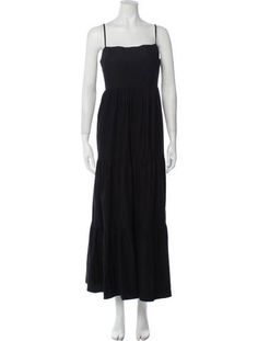 Reformation Evening GownBlackRuffle EmbellishmentSleeveless with Square NecklineDesigner Fit: Dresses by Reformation typically fit true to size. Sleeveless Cotton Maxi Dress For Evening, Square Necklines, Square Neckline, Long Dress, Dress Outfits, Organic Cotton, Square, Clothes For Women, Dresses