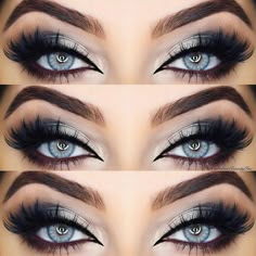 54 Best Ideas Of Makeup For Blue Eyes Blue Smokey Eye, Ideal Makeup, Dark Eye Makeup, Dramatic Eye Makeup, Make Up Inspiration, Makeup For Blondes, Hooded Eye Makeup, Beautiful Blue Eyes