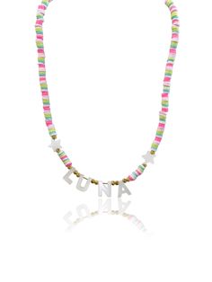 *Sorbet mix is the color in the first picture *Mother of pearl letters *14k gold plated detail *2 inch extender on every necklace *Customizable name *ALL PERSONALIZED ITEMS ARE FINAL SALE* THIS IS A KIDS NECKLACE  10 inches is perfect for a 2-4 year old. If you would like to make it longer message us before purchasing! Kids Birthday Presents, Pearl Letters, Easter Presents, Kids Necklace, Etsy Personalized Gifts, Childrens Jewelry, Kids Jewelry, Personalised Kids, Birthday Present