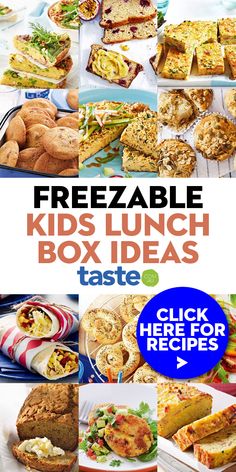 a bunch of kids lunch box ideas that are easy to make