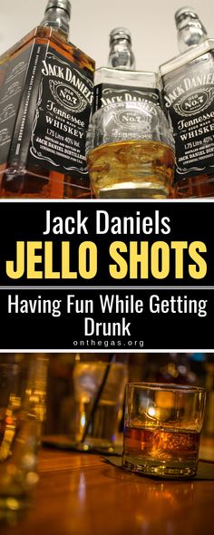 jack daniels jello shots having fun while getting drunk