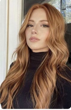 Natural Red Hair Color Strawberry Blonde, Strawberry Blonde Long Hair, Cooper Cowboy Hair, Virgin River Mel Hair, Strawberry Copper Blonde Hair, Cool Tone Ginger Hair, Rudy Blond, Light Auburn Hair Color Copper Strawberry Blonde, Ginger Balayage Blonde