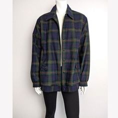 Vintage bomber style plaid jacket  Front button closure with snap button pockets .  Fully lined  Size medium on label. Can fit various sizes depending on desired fit .  Shoulder to shoulder approx 18'' Pit to pit approx 23'' Sleeve length 24'' Length 27'' Please check the measurements to ensure a proper fit. Remember to allow yourself some extra room for movement. You can compare these with something from your closet that fits you well. Please note that vintage clothes have been  previously love Button Front Cardigan, Wool Blend Jacket, Vintage Cardigan, Plaid Fashion, Vintage Plaid, Plaid Jacket, Vintage Clothes, Wool Plaid, Pink Cotton