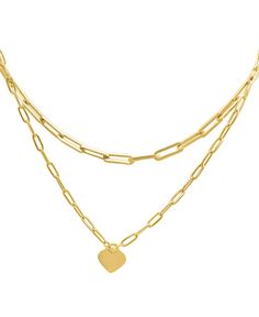 in stock Elegant Double Heart Metal Chain Necklace, Valentine's Day Gold-tone Chain Necklace, Heart Shaped Double Chain Metal Jewelry, Heart-shaped Metal Jewelry With Double Chain, Heart-shaped Gold Chain Necklace, Valentine's Day Heart Necklaces With Gold Chain, Valentine's Day Heart Shaped Gold Chain Necklace, Trendy Double Heart Metal Necklace, Trendy Metal Double Heart Necklace