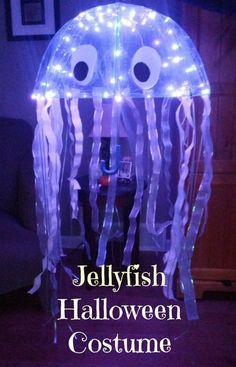 jellyfish halloween costume with lights and eyes