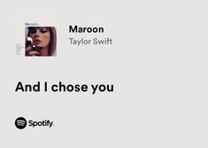 an ad for spotify with the caption'and i chose you '