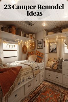 Add a touch of personality to your camper with personalized touches Small Camper Interior, Hippie Camper, Camper Remodel Ideas, Vintage Camper Interior, Rv Interior Remodel, Camper Interior Design, Personal Beliefs, Vintage Camper Remodel