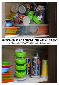 kitchen organization after baby giveaway