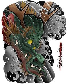 Traditional Japanese Tattoo Sleeve, Japanese Dragon Tattoo, History Tattoos, Japan Tattoo Design, Japanese Dragon Tattoos, Full Back Tattoos, Cool Chest Tattoos, Japanese Tattoos, Traditional Japanese Tattoos