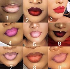 Good Lip Combos, Best Lip Combos, Lip Combos For Black Women, Ombre Lipstick, Maquillage Yeux Cut Crease, Lip Combos, Lip Art Makeup, Makeup For Black Skin, Lip Makeup Tutorial