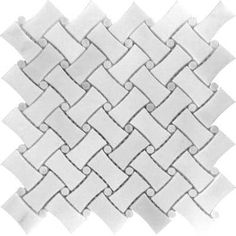 a white tile pattern that looks like woven fabric