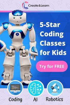 Get kids excited about coding, robotics, AI and more with engaging online classes. Try them for free! #coding #robotics #AI #STEM #createandlearn