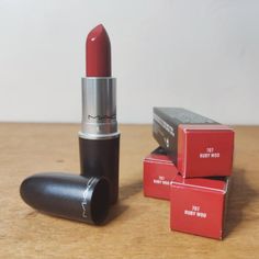 Mac Retro Matte Lipstick Ruby Woo 707 Brand New In Original Box. Never Been Used. 0.10oz/3g Deep Red In Color. Mac Retro Matte Lipstick, Mac Retro Matte, Makeup Mac, Ruby Woo, Mac Makeup, Matte Lipstick, Makeup Lipstick, Red Brown, Deep Red