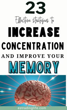 How to increase concentration and improve your memory? Increasing your concentration, mental focus, and memory will improve your productivity in any task. If you are unable to concentrate, focus, or have a low memory, picking up daily self-care habits designed to enhance your brain power and increase concentration will be a great way to improve your life. Check out these 23 simple tips to increase concentration and improve your memory in no time. #concentration #meditation #brainpower #enhancememory #health #wellness #healthcare #mentalhealth #focus #memoryloss #meditationtechniques #improvehealth #smart #besmarter #productivity How To Improve Brain Power, How To Increase Brain Power, Brain Improvement Tips, How To Improve Memory Power, Ways To Improve Memory, Increase Memory And Focus, How To Improve Your Memory, Improve Memory And Focus, How To Increase Memory Power