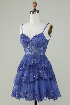 Homecoming Dresses Lilac, Stunning Short Dresses, Under The Sea Homecoming Theme Dress, Short Flowy Prom Dresses, Under The Stars Homecoming Dresses, Home Coming Dresses Short Blue, Masquerade Dresses Short, Alice In Wonderland Homecoming Dress