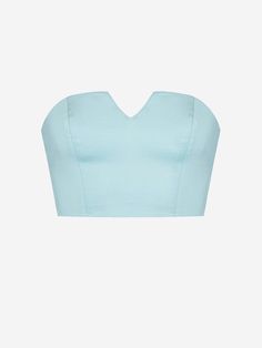 58%cotton, 40% viscose, 2% elastane  Elastic back  Strapless   Size & Fit: Regular fit  Model is 174 cm tall and wears size S Boot Pumps, Bandeau Top, Pump Sandals, Lace Boots, Pullover Sweatshirts, Dr. Martens, Dart, Aqua Blue, Sweater Skirt