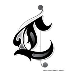 an arabic calligraphy logo with the letter e in black and white, on a white background