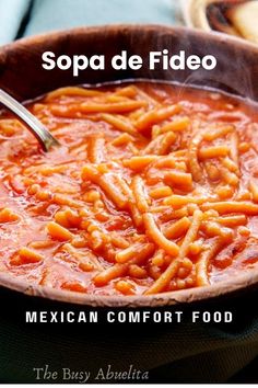 mexican comfort food in a bowl with spoon