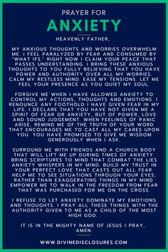 Prayer For Anxiety Prayer For Fear And Worry, Prayers For Confidence, How To Talk To God, Mom Strength, Prayers For Guidance, Prayer For Confidence, Prayer Changes Things