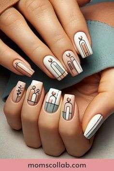 Choose a design that resonates with your heart, that reminds you of the love you give and receive, and the incredible woman you are. Serene Silhouettes, Give And Receive, Different Nail Shapes, Squoval Nails, Colorful Tapestry, Round Nails