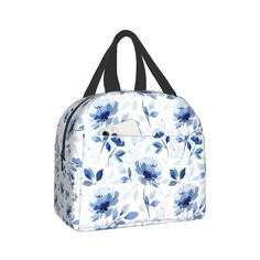 PRICES MAY VARY. ★【Premium Materials】The elegant flower lunch bag is made of high density Oxford cloth and thick aluminum foil, with excellent heat retention properties, it can keep your stuff cold or warm for hours. ★【Large Capacity】8.5(L)*5(H)*8(W) inches. The ideal size rose floral lunch tote bag has enough capacity to easily put all the food containers, snacks, drinks, fruits, and can meet all your lunch needs. Recommended Age Grade：36 for 3 years ★【Unique Design】Wear-resistant smooth zipper Large Capacity Blue Lunch Bag For Gift, Blue Large Capacity Lunch Bag For Gift, Blue Large Capacity Lunch Bag As Gift, Portable Blue Lunch Bag For Daily Use, Rectangular Blue Lunch Bag As A Gift, Rectangular Blue Lunch Bag For Gift, Rectangular Blue Lunch Bag As Gift, Functional Blue Bag For Gift, Portable Blue Lunch Bag