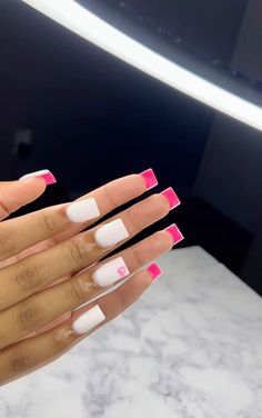 Dope Nail Designs Mid Length, Simple Baddie Nails, Nail Ideas Black Women, Short Nails Nail Art, Nail Salon Nails, Basic Baddie Nails, Bts Nails, Nails Girly, Bad Kid