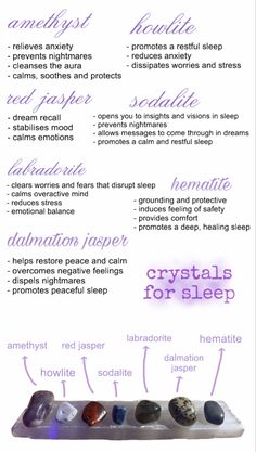 Crystals For Sleep, About Crystals, Dream Recall, Best Crystals, Essential Oil Blends Recipes, Crystals Healing Properties