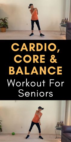 the cardio core and balance workout for seniors is an easy way to do it