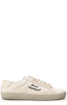 9113 SAINT LAURENT RAFFIA COURT SL/06 SNEAKERS Classic White Sneakers, Sneakers For Women, Leather Cap, Denim Pant, White Sneakers, Classic White, Sneakers White, Mens Shoes Sneakers, Valentino Garavani