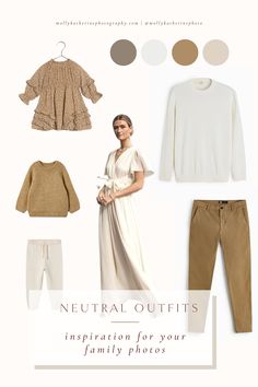 the neutral outfits for your family photos