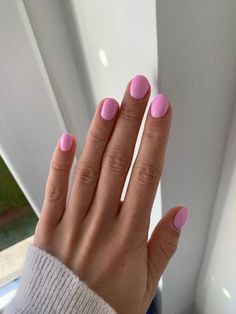 Baby Pink Biab Nails, Natural Nail Ideas Polish, Dip Nails For Summer, Dip Pink Nails, Baby Pink Nails Short, Pink Dipped Nails, Simple Short Gel Nails, Dip Nails Pink, Pink Sns