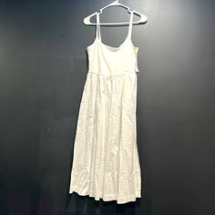 White, Soft Cotton Summer Dress For Any Occasion Cotton Summer Dress, Navy And White Dress, White Summer Dress, Cotton Dress Summer, White Dress Summer, Navy Dresses, Old Navy Dresses, White Summer, Summer Cotton