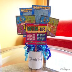 Cheap Gift Baskets, Raffle Baskets, Lottery Ticket, Creative Diy Gifts, Lottery Tickets