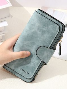 New Fashion Women Tri-Fold Snap Long Wallet Korean Style Matte Multifunctional Large Capacity Card Holder & Coin Purse Wallet Long Green Casual   Pu Letter,Plain Trifold   Wallets & Cardholders, size features are:Bust: ,Length: ,Sleeve Length: Eyelash Extension Kits, Coin Purse Wallet, Trifold Wallet, Tri Fold, Kids Jewelry, Phone Bag, Long Wallet, Pink Brown, Sports Equipment