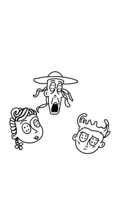 three children with hats and one is screaming