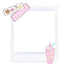 an image of a birthday card with a cupcake and candy on the bottom right corner