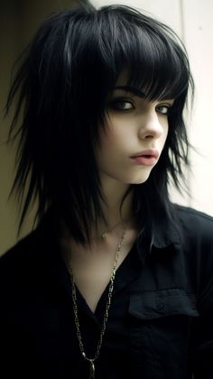 Modern Emo Hair, Short Rocker Hair, Punk Haircut, Emo Haircuts, Emo Hairstyles, Rock Hairstyles, Gothic Hairstyles, Goth Hair