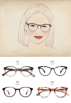 The Best Glasses for All Face Shapes | Verily Glasses For Face Shape, All Face Shapes, Diamond Face Shape, Square Face Shape