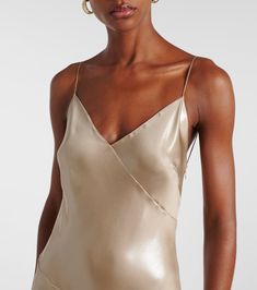 Find RALPH LAUREN Cay Satin Gown on Editorialist. Material: 100% polyester. Care instructions: dry clean. Made in Italy. Designer color name: Mineral. Color Name, Satin Gown, Ralph Lauren Collection, Color Design, In Italy, Ralph Lauren, Satin, V Neck, Italy