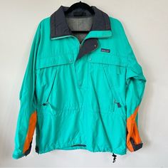 Vintage Patagonia Nylon Rain Outdoor Jacket In Awesome Condition Coats Vintage, Vintage Patagonia, Patagonia Jacket, Outdoor Jacket, Patagonia Jackets, Patagonia Womens, Blue Orange, Patagonia, Color Blue