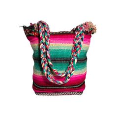 They are backpacks woven with various qualities of Aguayo Antiguo fiber in a variety of colors. Sizes, motifs and colors may vary from those seen in the photo. Size: 28cm wide x 30cm high 10cm depth Additional characteristics: -1 internal pocket with closure -Internal lining -Black Plastic Closure Multicolor Handwoven Shoulder Bag For Travel, Multicolor Woven Crochet Travel Bag, Multicolor Crochet Bag With Weaving For Travel, Handwoven Multicolor Crochet Travel Bag, Multicolor Crochet Weaving Travel Bag, Multicolor Crochet Weaving Bag For Travel, Multicolor Woven Bucket Bag For Travel, Multicolor Weaving Bucket Bag For Travel, Everyday Multicolor Shoulder Bag With Weaving Work