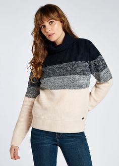 This super soft, luxury wool-mix ladies roll neck is the cozy layer everyone needs in their lives. Pair with jeans and lace up ankle boots for a Scandinavian-inspired laid back look, or if you want something a little dressier, wear the Killossery with a black satin-style midi skirt and heeled boots! 40% wool, 35% nylon, 25% rayon blend for a soft, durable and non-scratch sweater Dubarry wool is certified under the Responsible Wool Standard Nylon improves yarn durability, prevents shrinking and enhances pill resistance Rayon has a silk-like aesthetic with superb drape and handfeel All-over fisherman’s rib stitch Cozy rollover polo neck with loose fit Hand wash recommended. Suitable for dry cleaning Dubarry Boots, Jumper For Women, Rib Stitch, Soft Luxury, Roll Neck Jumpers, Roll Neck Sweater, Polo Neck, Lace Up Ankle Boots, Roll Neck