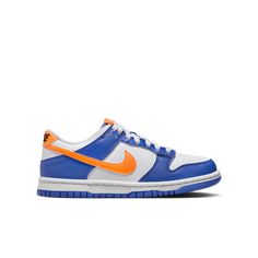 Whether you're a hooper, a skater or you just love kicks, the Nike Dunk Low has been a fave for many athletes for decades. Durable synthetic leather gives you a classic '80s feel while the rubber sole offers grip and traction.Upper ages to soft perfection and features durable construction reminiscent of '80s b-ball.Low-cut, padded collar looks sleek and feels comfortable.Foam midsole offers lightweight, responsive cushioning.Rubber outsole with classic hoops pivot circle adds durability, tractio Red Puffer, Nike Model, Nike Models, Red Nike, Heritage Fashion, Swag Shoes, New York Knicks, Gym Training