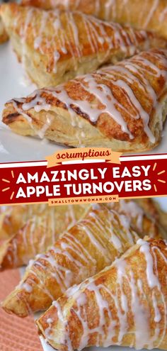 SCRUMPTIOUS AMAZINGLY EASY APPLE TURNOVERS Apple Turnovers From Scratch, Pastries Recipes Dessert