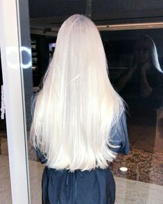 Straight White Hair, Silver Blonde Hair, Platinum Hair