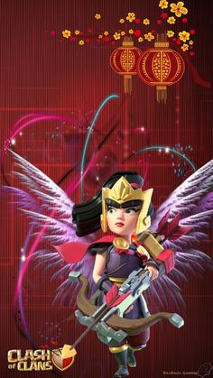 Coc Wallpapers Clash Of Clans, Archer Queen Coc Wallpaper, Wallpaper Coc, Angry Anime Face, Angry Anime