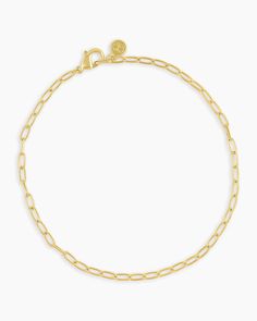 Description Step into summer in this gold-toned anklet inspired by our best-selling Parker Mini Necklace. The anklet is a style you can live it - it pairs well with your most loved sandals, sneakers or heels. Product Details Total length 10" Links measure 1/4" by 1/16" Lobster closure Available in 18k gold plated brass Avoid contact with anything containing derivatives of alcohol Adjustable Gold Anklet With Lobster Clasp, Gold Anklet With Lobster Clasp, Casual Gold Jewelry With Lobster Clasp, Casual Adjustable Gold Anklet, Gold Anklets For Everyday Summer Wear, Country Bands, Mini Necklace, Ring Size Guide, Custom Rings