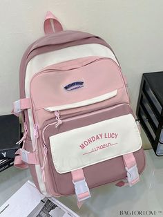 BagForLove - Large Waterproof Laptop Backpack for Teenage Girls, Middle School Students, and Business Travel Product Description Color Pink Strap Type Adjustable Composition 100% Nylon Style Preppy Bag Size Medium Pattern Type Plain Material Polyamide Closure Type Zipper Type Classic Backpack Size Chart INCH CM Handle Height Strap Length Bag Height Bag Width Bag Length 2.4 inch 37.4 inch 17.3 inch 7.9 inch 11.8 inch Handle Height Strap Length Bag Height Bag Width Bag Length 6 cm 95 cm 44 cm 20 cm 30 cm Details Pictures Similar Products h2 { text-align: center; } /* æ¢è¡ */ li{ white-space: normal; word-break: break-all; word-wrap: break-word; } .red-box { width: 100%; display: flex; flex-direction: row; flex-wrap: wrap; justify-content: center; } .red-box > div { width: 190px; height: 25 Preppy Backpack, Preppy Bags, Waterproof Laptop Backpack, Details Pictures, Style Preppy, Middle School Student, Classic Backpack, Word Wrap, Teenage Girls