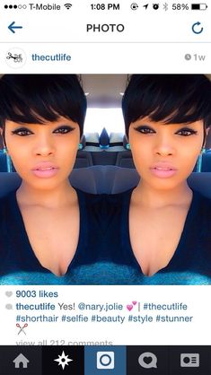 makespiration.tumblr.com Short Black Hair, Makeup Tip, Cut Life, Wigs Short, Hair Pixie, Hair Crush, Hair Fashion